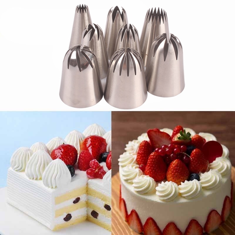 Buy 8 Pieces Stainless Steel Icing Nozzles Set - H01121