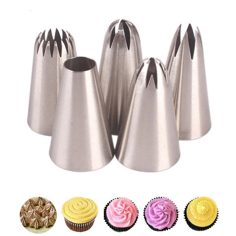 Buy 5pcs/Set Icing Piping Nozzles Pastry Tips - H01130