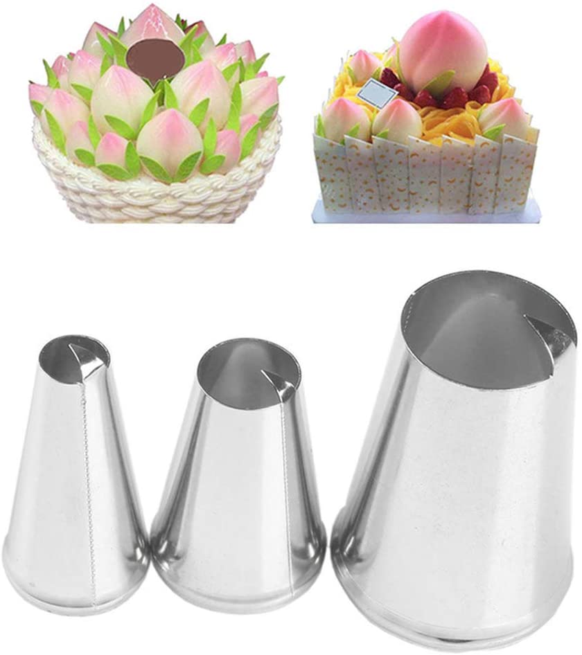 Buy 3 Pcs/Set Icing Tips, Stainless Steel Piping Tips - ALLMYWISH.COM