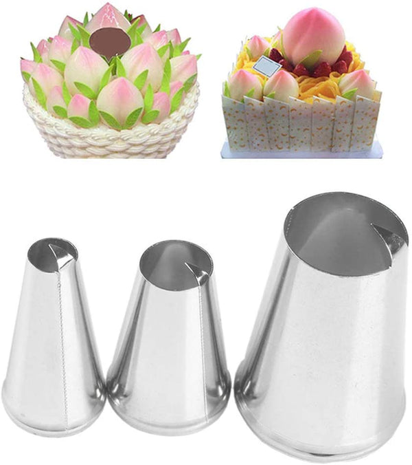 Buy 3 Pcs/Set Icing Tips, Stainless Steel Piping Tips - ALLMYWISH.COM