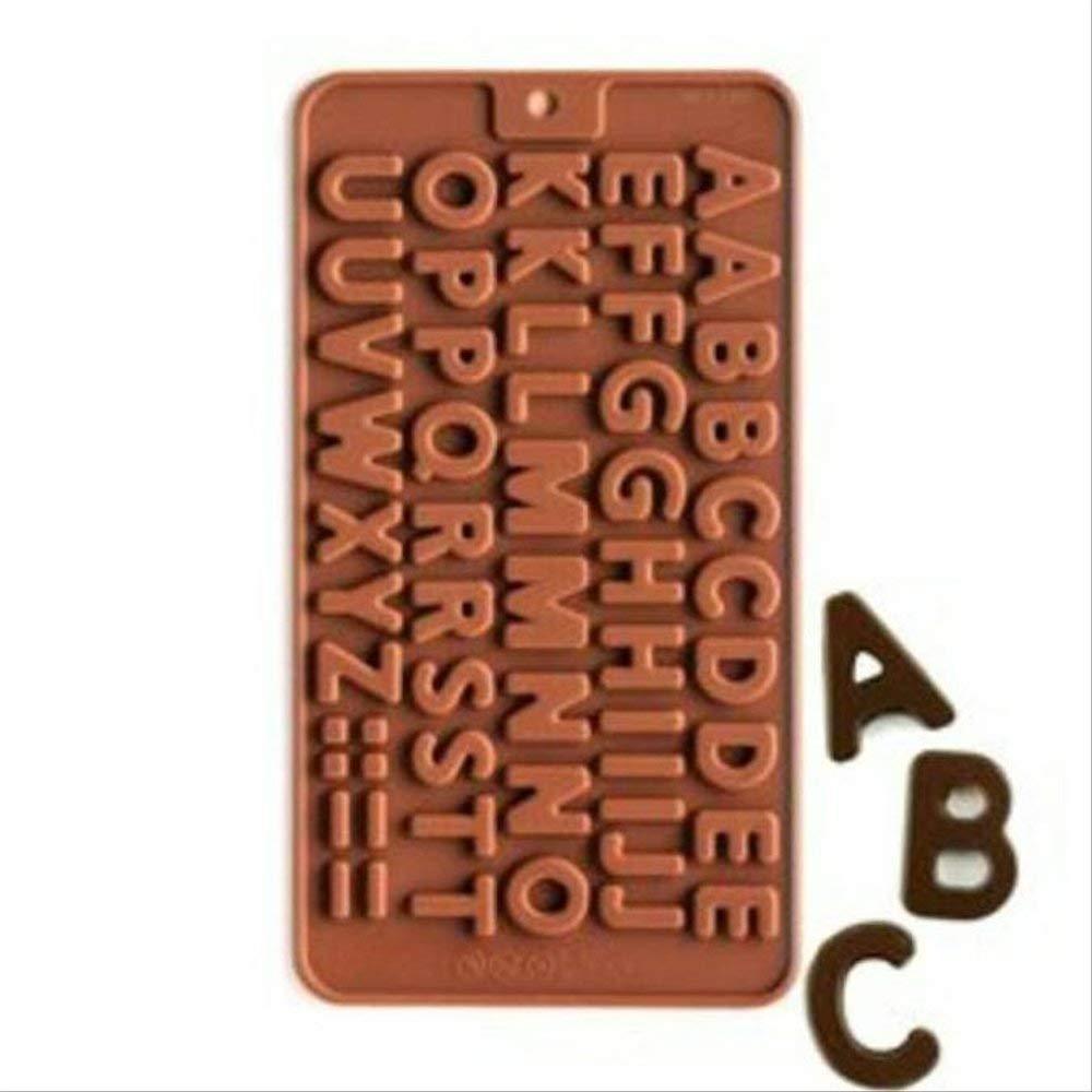Buy 2 Pcs - Alphabets Birthday Silicone Chocolate Mould - H01149