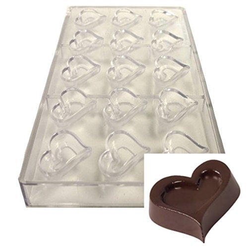 Buy POLYCARBONATE CHOCOLATE MOULD - HEART SHAPE - ALLMYWISH.COM