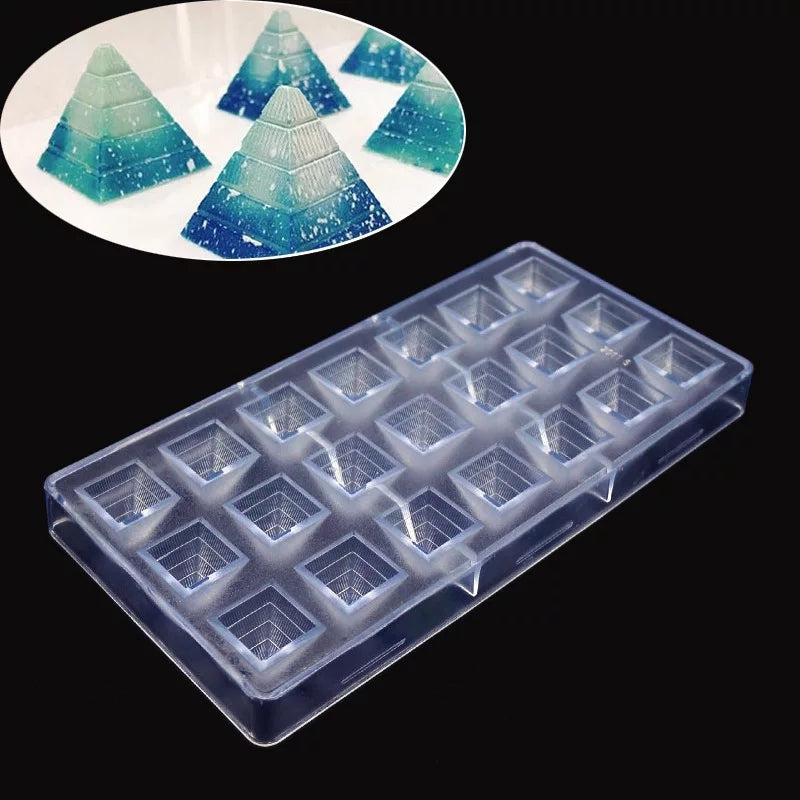 Buy PYRAMID SHAPE POLYCARBONATE CHOCOLATE MOULD - ALLMYWISH.COM
