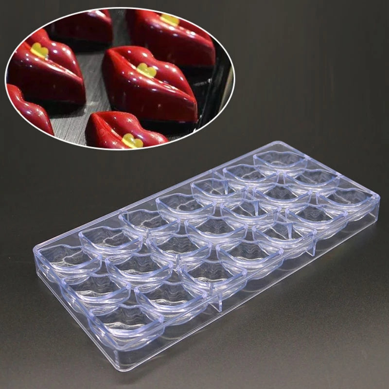 Buy LIP SHAPE POLYCARBONATE CHOCOLATE MOULD - ALLMYWISH.COM