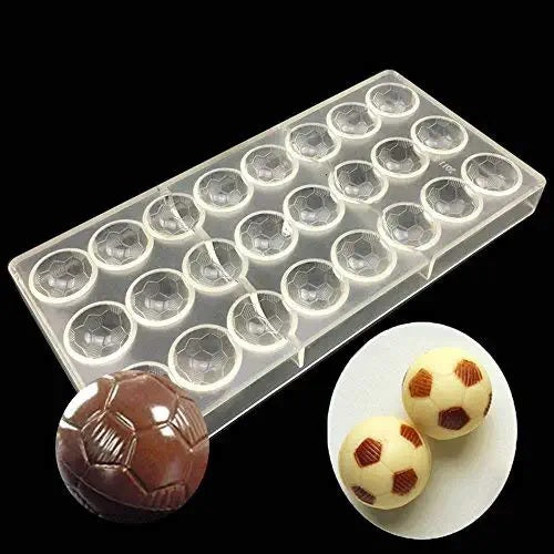 BUY FOOTBALL SHAPE POLYCARBONATE CHOCOLATE MOULD - ALLMYWISH.COM