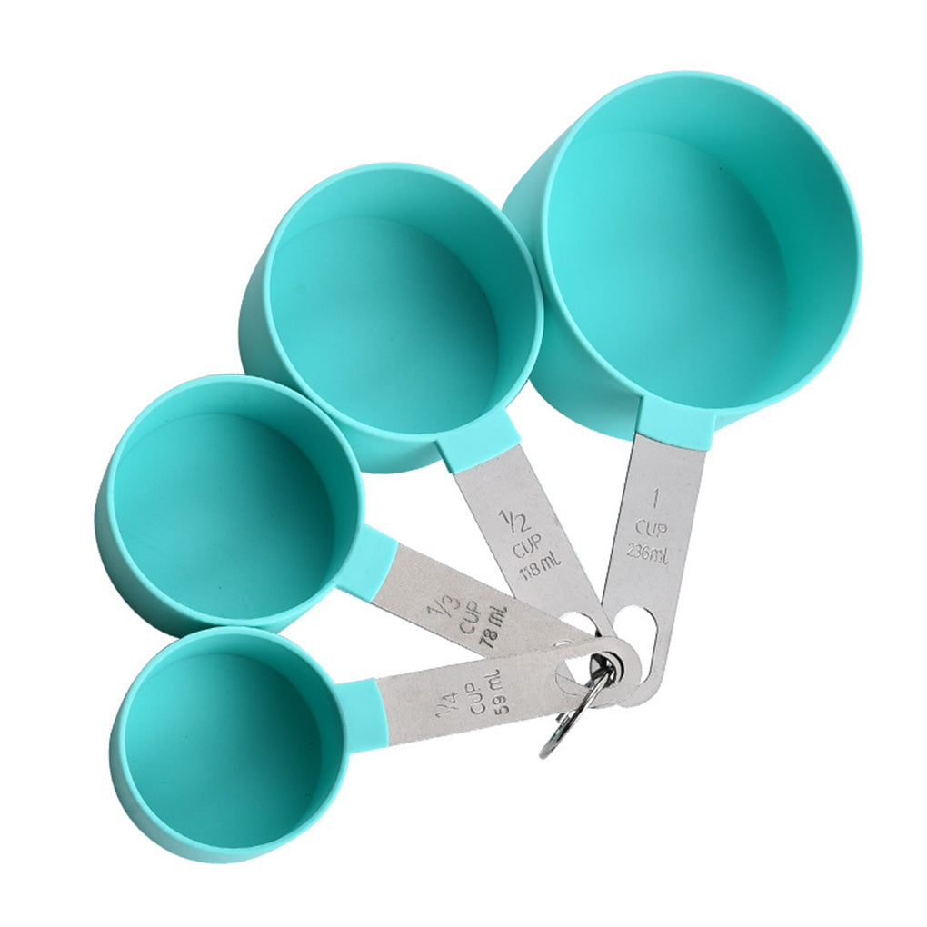 Buy 4 Pcs Plastic Measuring Cup With Stainless Steel Handle - H01207
