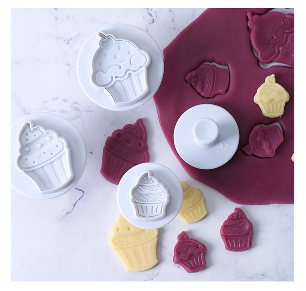 Buy Ice-Cream Shape Plunger Cutter,Fondant Cake Decorating Tool 