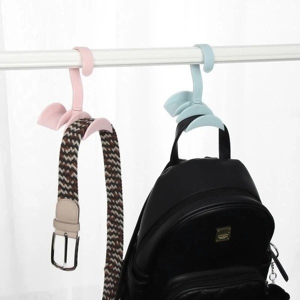 Buy 2 Pcs - Rotating Handbag Hanger Rack Closet Storage Organizer Hooks for Ladies Bag Belt Tie Scarf - H01262