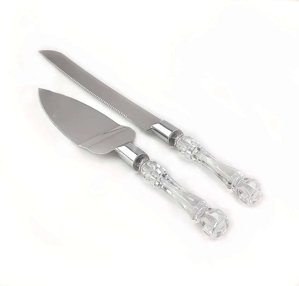 Buy Stainless Steel Cake Knife Server Set with Handle Slicer Online
