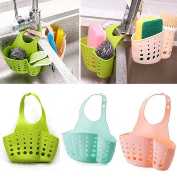Buy Kitchen Bathroom Sponge Hanging Plastic Holder (Pack of 2) Online