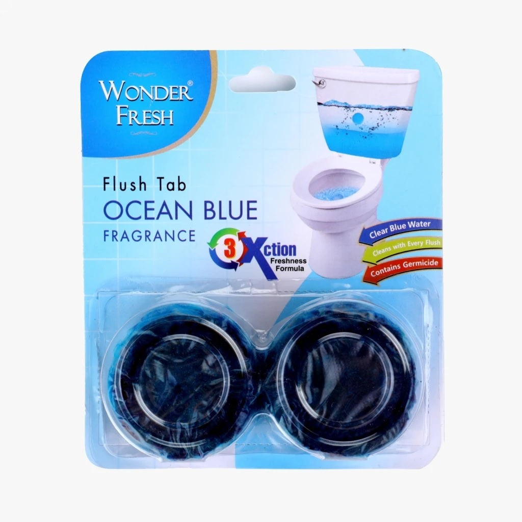 Buy Pack of 3  - Toilet Cleaner Flush Tab (Ocean Blue) - 100 Gram - H01322