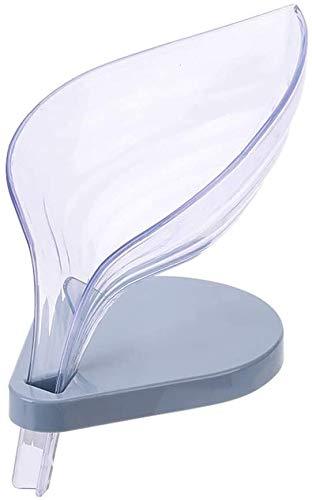 2 Pcs - Leaf Shape Soap Box Self Draining Bathroom Soap Holder - H01341