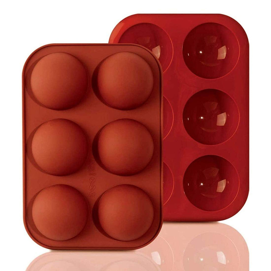 Buy Silicone 6 Cavity Semi Sphere Silicone Mold, Silicone Molds for Baking Online