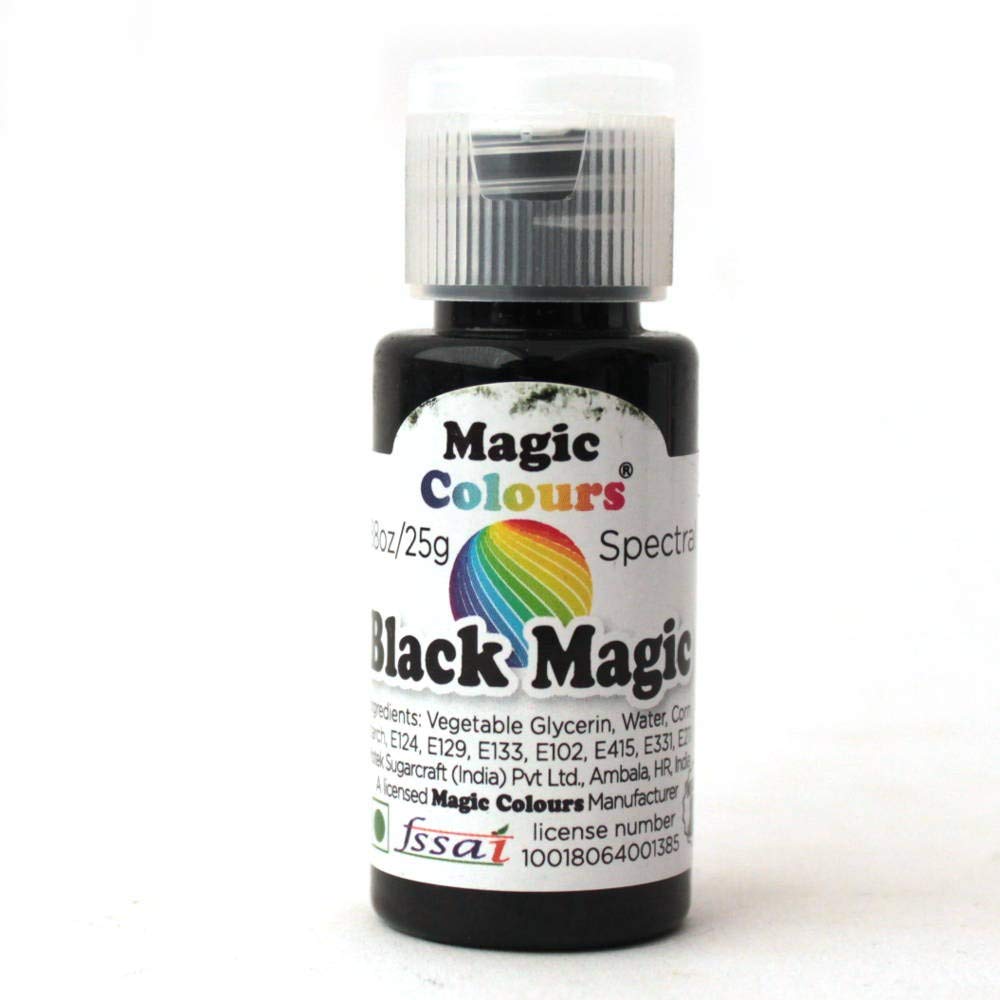 Buy Magic Gel Edible Colour ( Black Color , 25gm , Pack of 1 ) Online