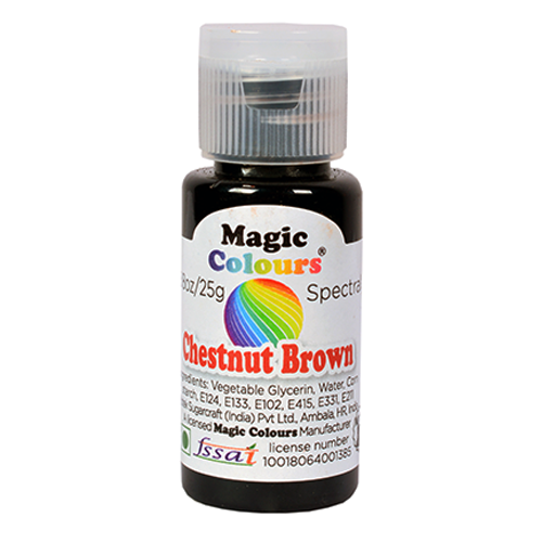 Buy Magic Gel Edible Colour ( Chestnut Brown Color , 25gm , Pack of 1 ) - H01489