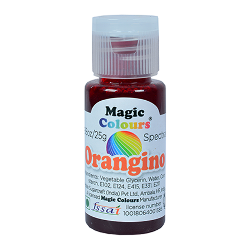 Buy Magic Gel Edible Colour (  Orangino Color , 25gm , Pack of 1 ) Online