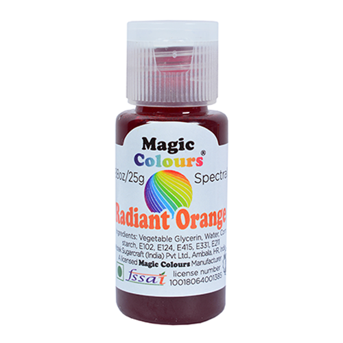 Buy Magic Gel Edible Colour ( Radiant Orange Color , 25gm , Pack of 1 ) Online