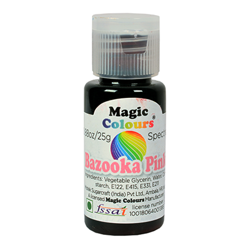 Buy Magic Gel Edible Colour ( Bazooka Pink  Color , 25gm , Pack of 1 ) Online