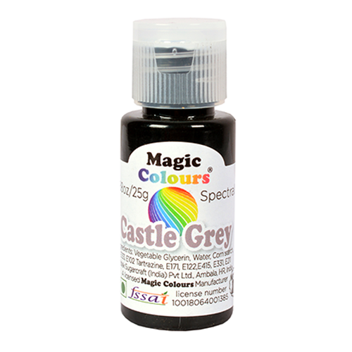 Buy Magic Gel Edible Colour ( Castle Grey Color , 25gm , Pack of 1 ) Online