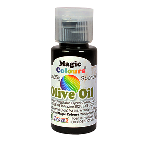 Buy Magic Gel Edible Colour (Olive Oil Color , 25gm , Pack of 1 ) Online