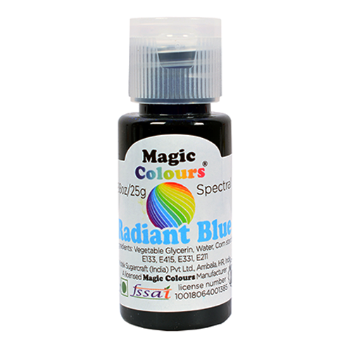 Buy Magic Gel Edible Colour ( Radiant Blue Color , 25gm , Pack of 1 ) Online
