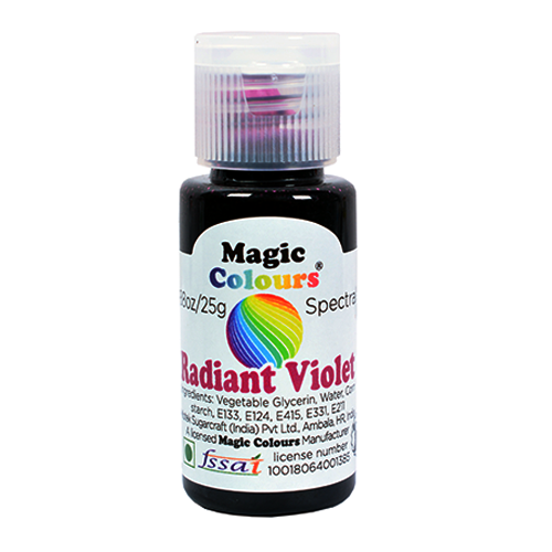 Buy Magic Gel Edible Colour ( Radiant Violet Color , 25gm , Pack of 1 ) Online