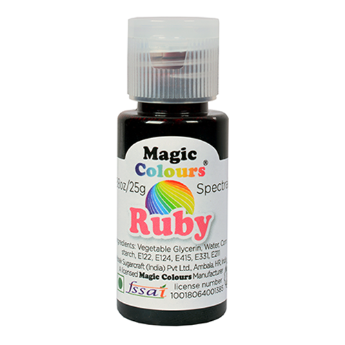 Buy Magic Gel Edible Colour ( Ruby Color , 25gm , Pack of 1 ) Online