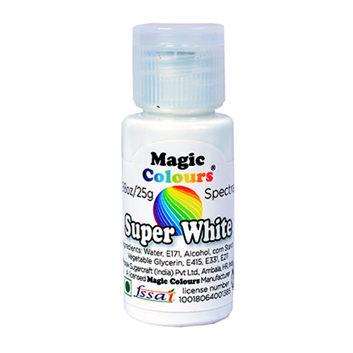 Buy Magic Gel Edible Colour ( Super White Color , 25gm , Pack of 1 ) Online