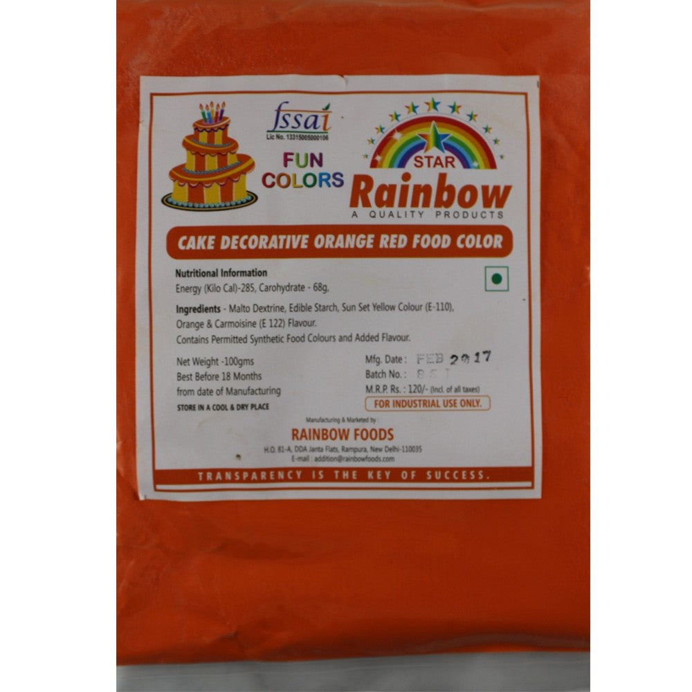 Buy Rainbow Powder Food Color - Orange Online - ALLMYWISH.COM