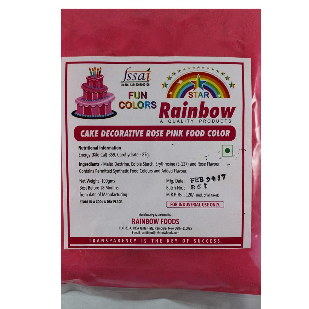 Buy Rainbow Powder Food Color - Rose Pink Online - ALLMYWISH.COM