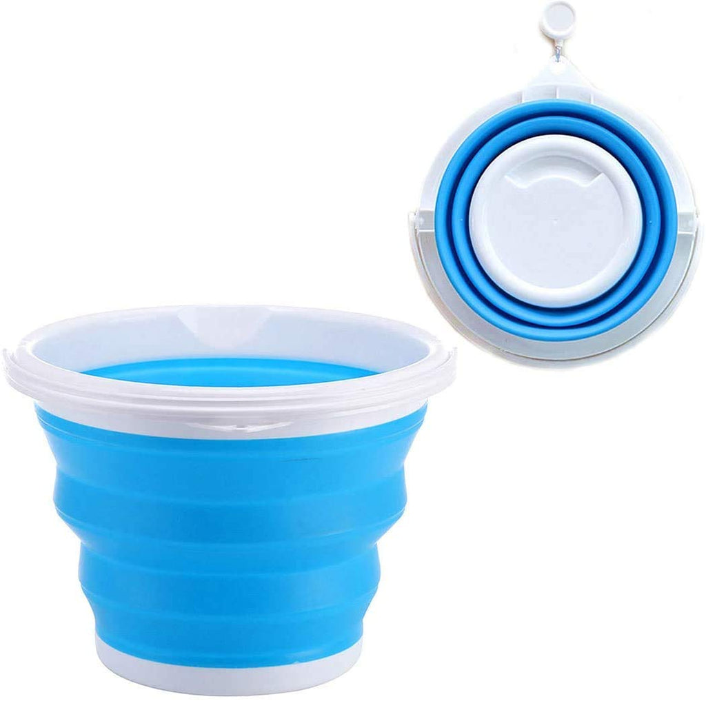 Buy Silicone Foldable Cleaning Bucket, Multicolour, 10 L Online
