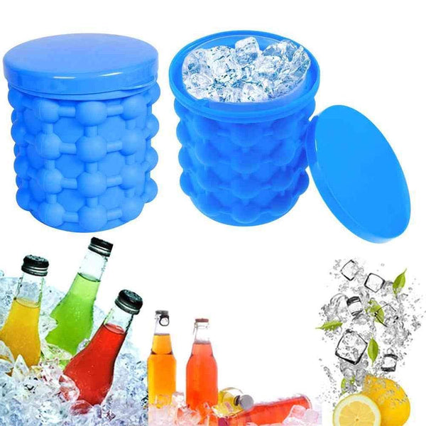 Buy Silicone Ice Cube Maker Bucket for Home, Party and Picnic Online