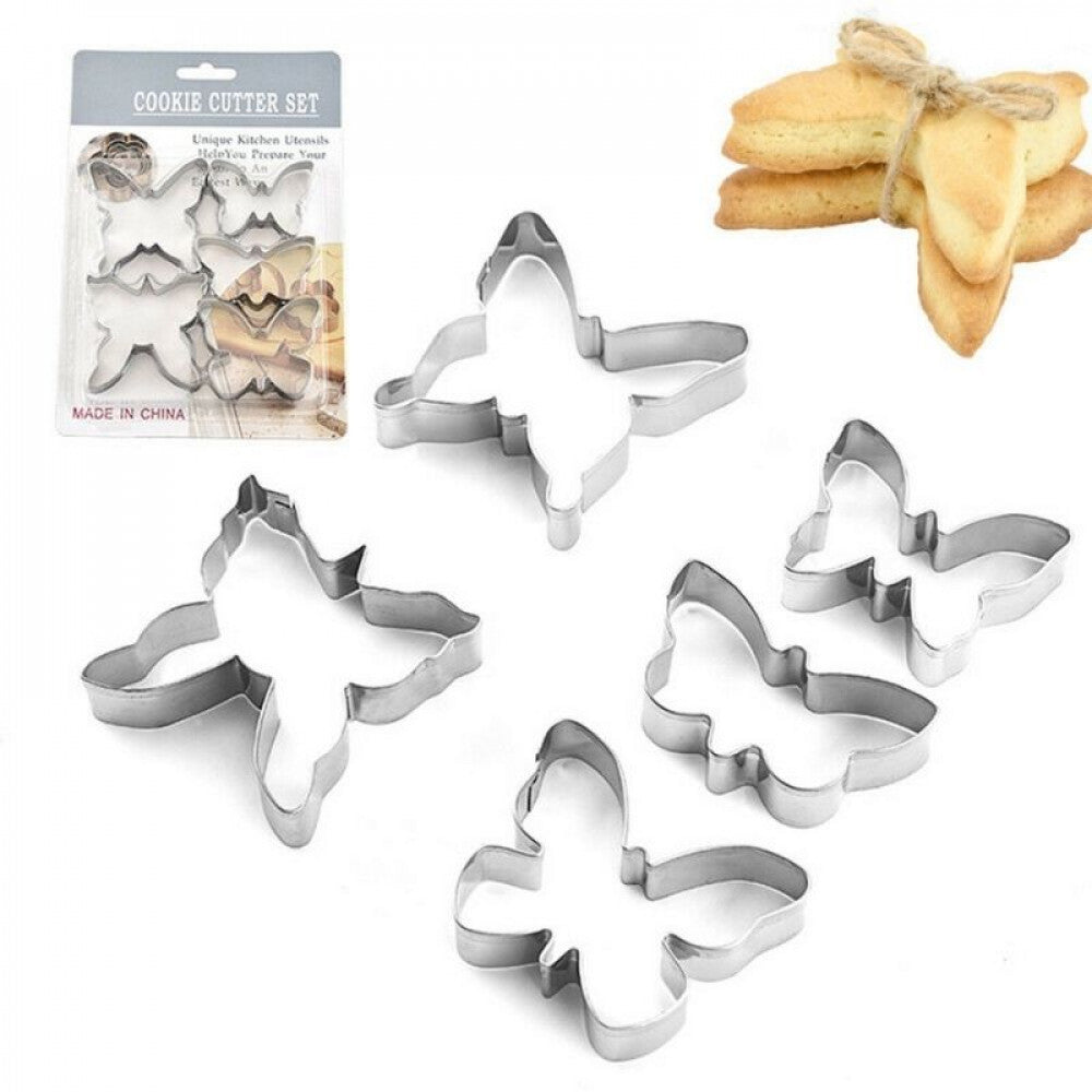 Buy Butterfly Shape Cookie Cutter Set of 5 Pieces Online - ALLMYWISH.COM