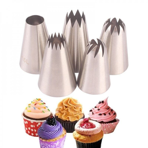 Buy Icing Nozzles Tips Set of 5 Pcs Online - ALLMYWISH.COM 