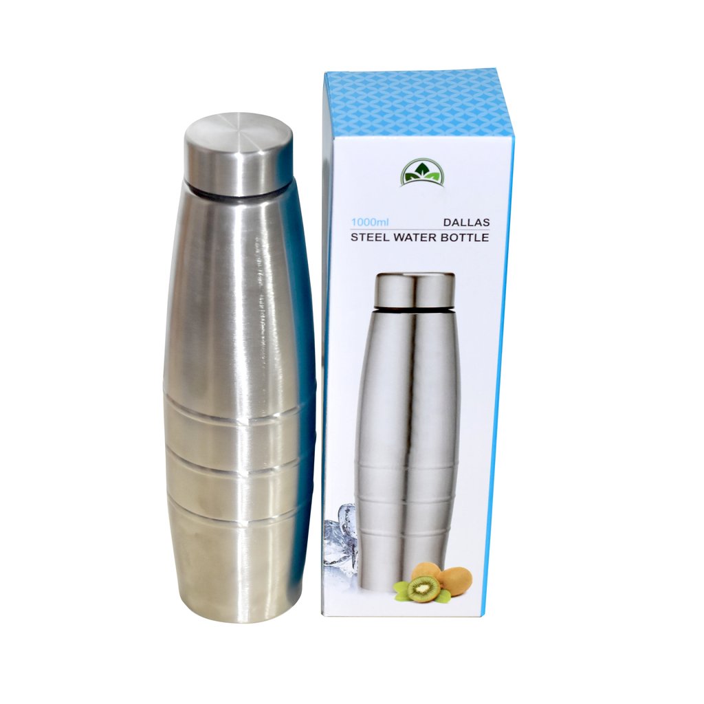 Buy Stainless Steel Water Bottle (1000 ml) Online - ALLMYWISH.COM