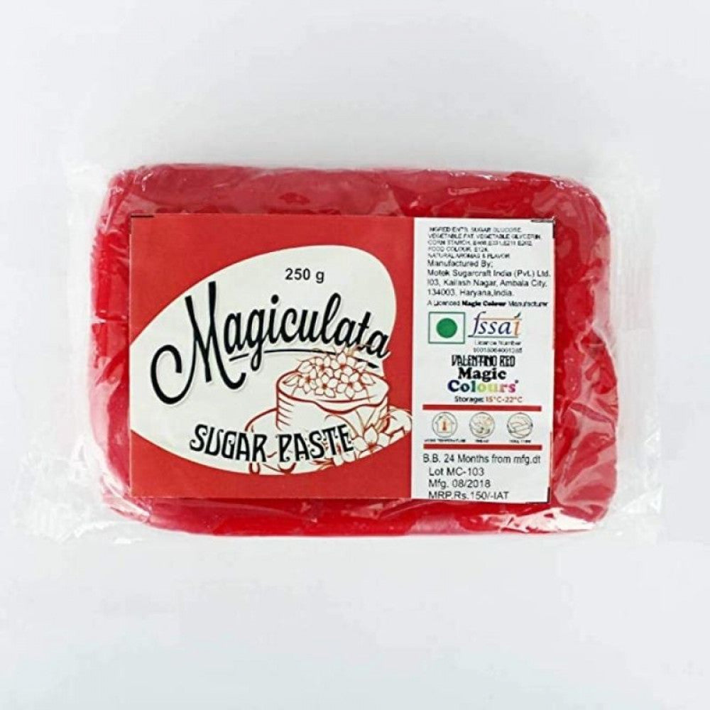 Buy Valentino Red Sugar Paste (250 Gm) - Magiculata Online at ALLMYWISH.COM