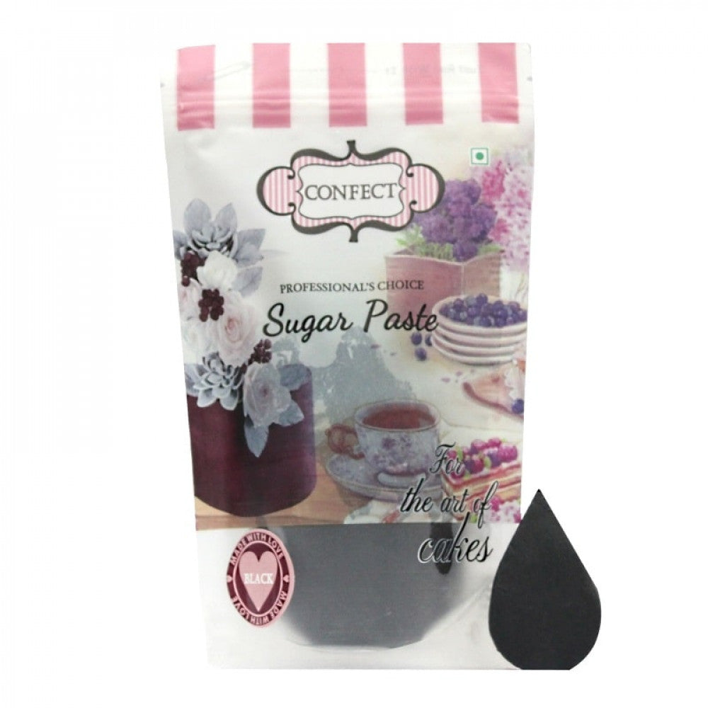 Buy Black Sugar Paste (1 Kg) - Confect Online - ALLMYWISH.COM