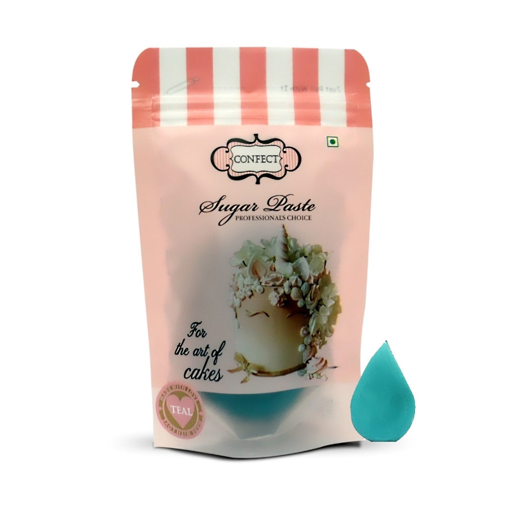 Buy Teal Sugar Paste (250 gm) - Confect Online - ALLMYWISH.COM