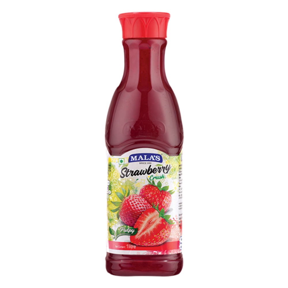 Buy Strawberry Crush 1 Ltr - Mala's Online at ALLMYWISH.COM