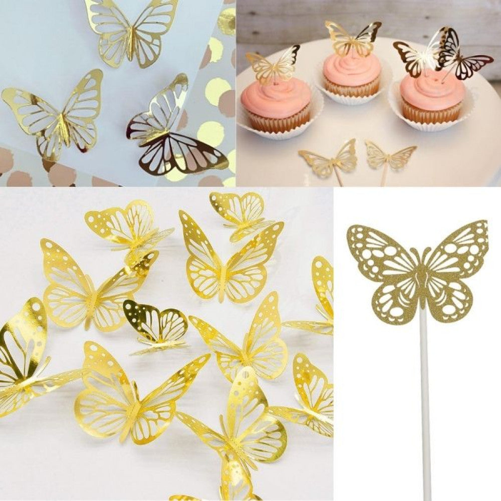 Buy Golden Butterflies (10 Pieces) Online Best Price at ALLMYWISH.COM