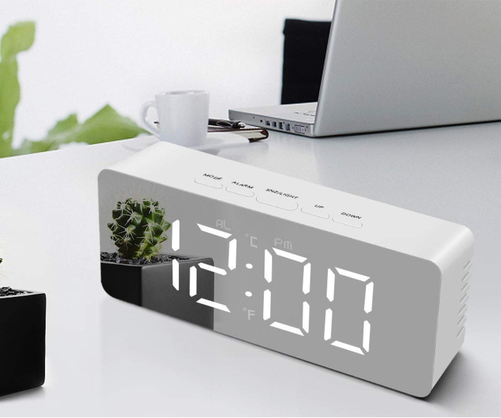 Buy Mirror Style Digital Clock For Home and Office at ALLMYWISH.COM