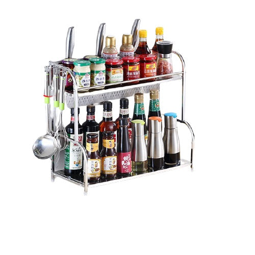 Buy SS Double Layer Kitchen Rack Online at ALLMYWISH.COM