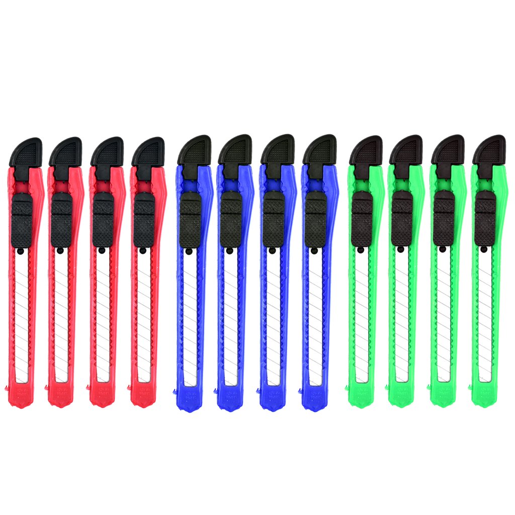 Buy Paper Cutter Stationary Item Standard Quality Knife ( 12PC SET ) 