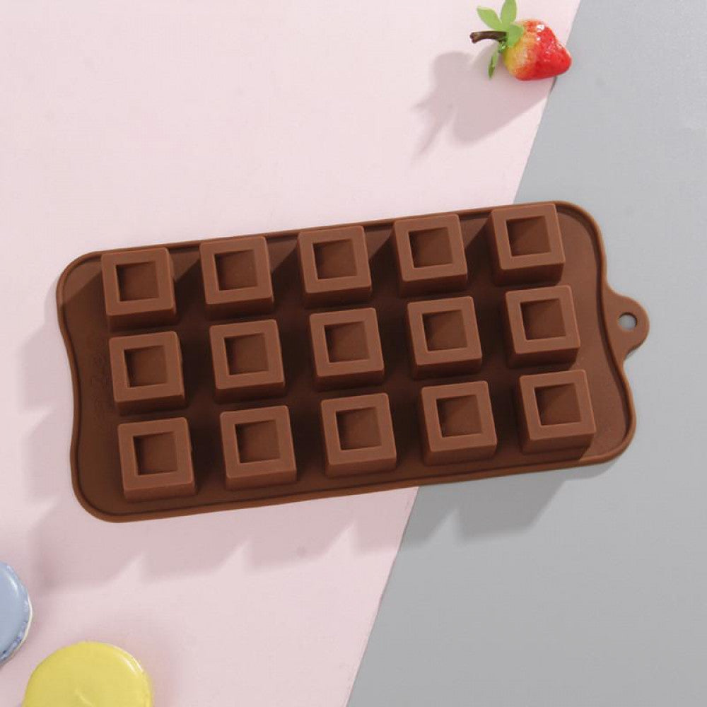 Buy Dimpled Square Shape Silicone Chocolate Mould Online