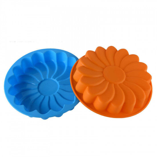 Buy Flower Shape Silicone Cake Mould (Random Colour) at ALLMYWISH.COM