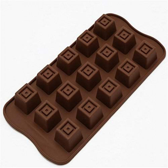 Buy Square Design Silicone Chocolate Mould Online - ALLMYWISH.COM