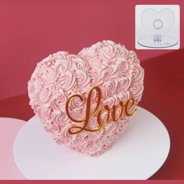 Buy Standing Heart Acrylic Cake Stand Online at ALLMYWISH.COM