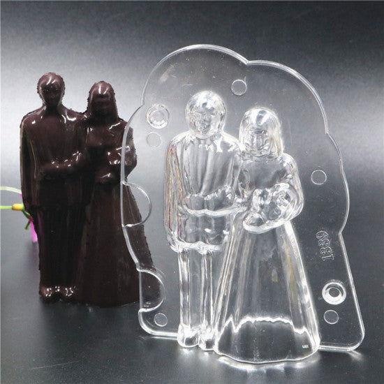 Buy Wedding Couple 3D Polycarbonate Chocolate Mould at ALLMYWISH.COM