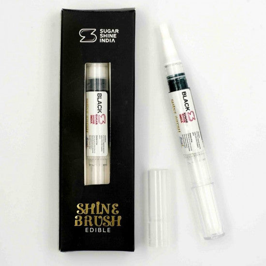 Buy Black Edible Ink Shine Brush  Online at ALLMYWISH.COM