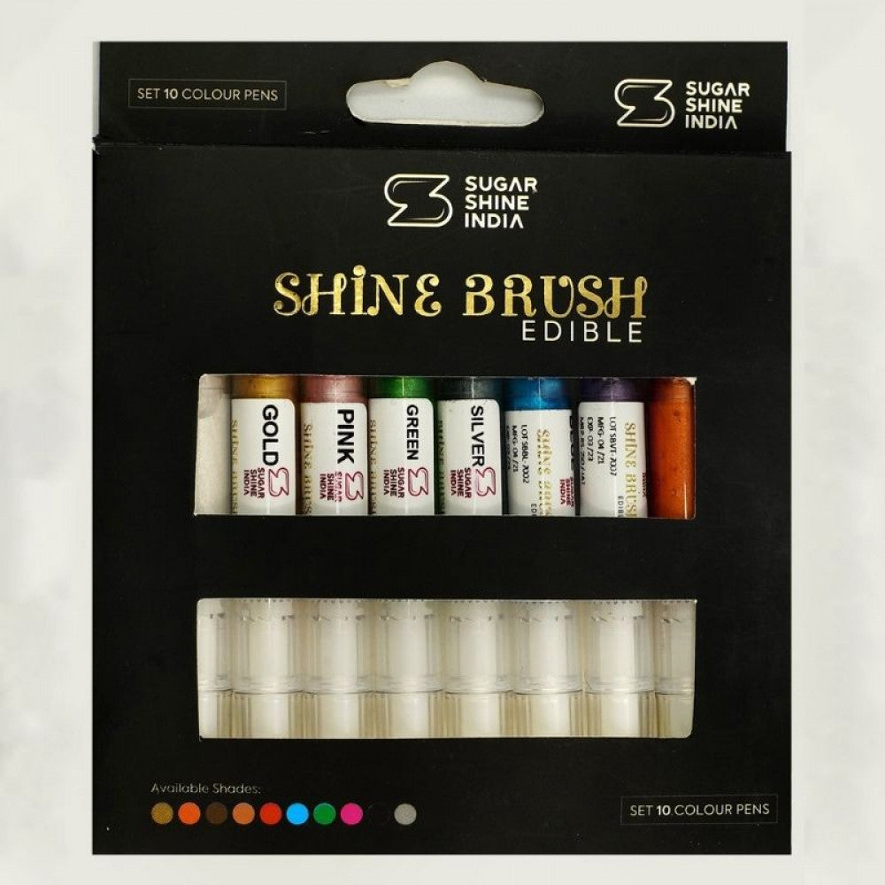 Buy Shine Brush Edible Pens (Set of 10) Online at ALLMYWISH.COM